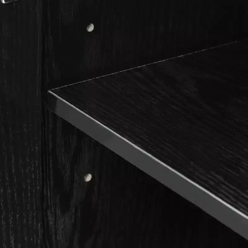 62"W x 31"H Farmhouse Sideboard Buffet Cabinet with Adjustable Shelves for Kitchen, Dining Room, Living Room, Black