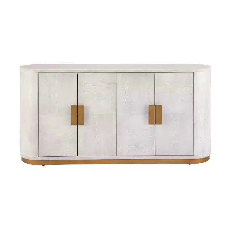 58.3" Modern Sideboard Buffet Cabinet with 4 Doors and Adjustable Shelves