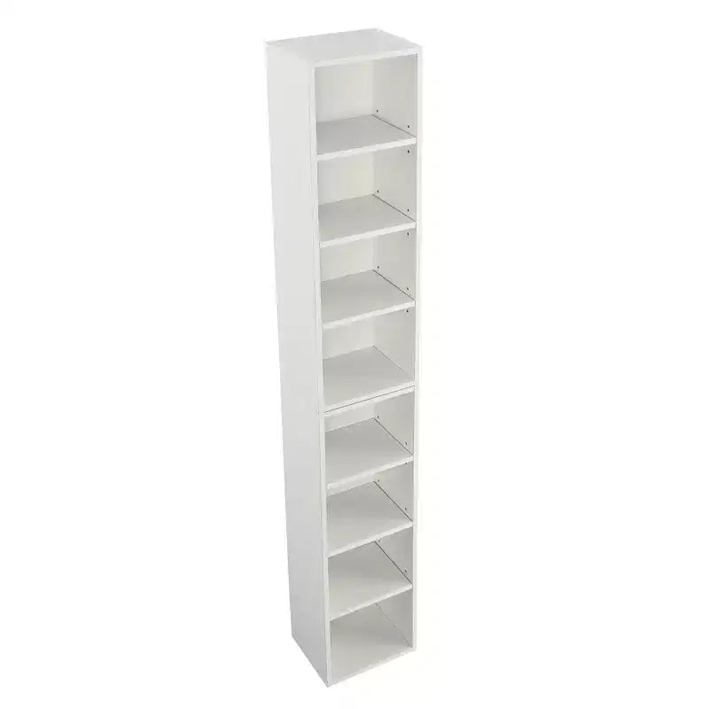 Narrow Bookshelf with 8 Tiers, Tall Bookcase for Books and CDs, Storage Organizer for Living Room, Hallway, Office