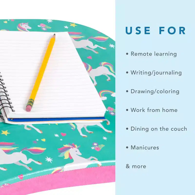 Lap Desk for Laptops up to 15.6", 17"W x 13.2"D Surface, Portable Cushioned Lap Tray