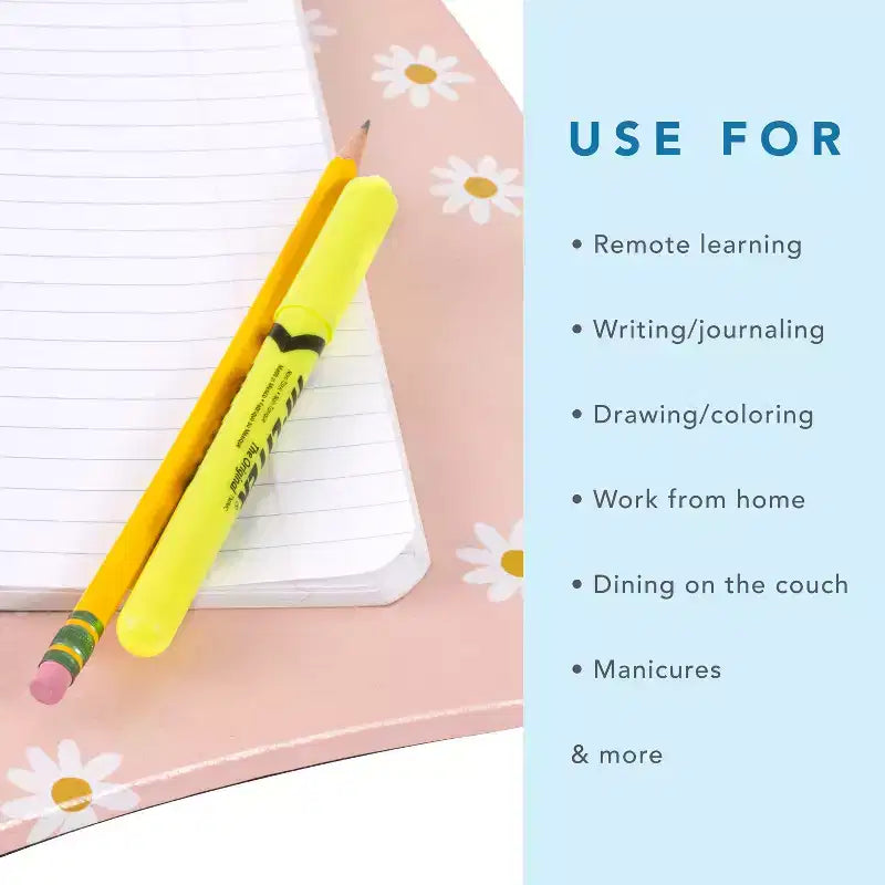 Lap Desk for Laptops up to 15.6", 17"W x 13.2"D Surface, Portable Cushioned Lap Tray
