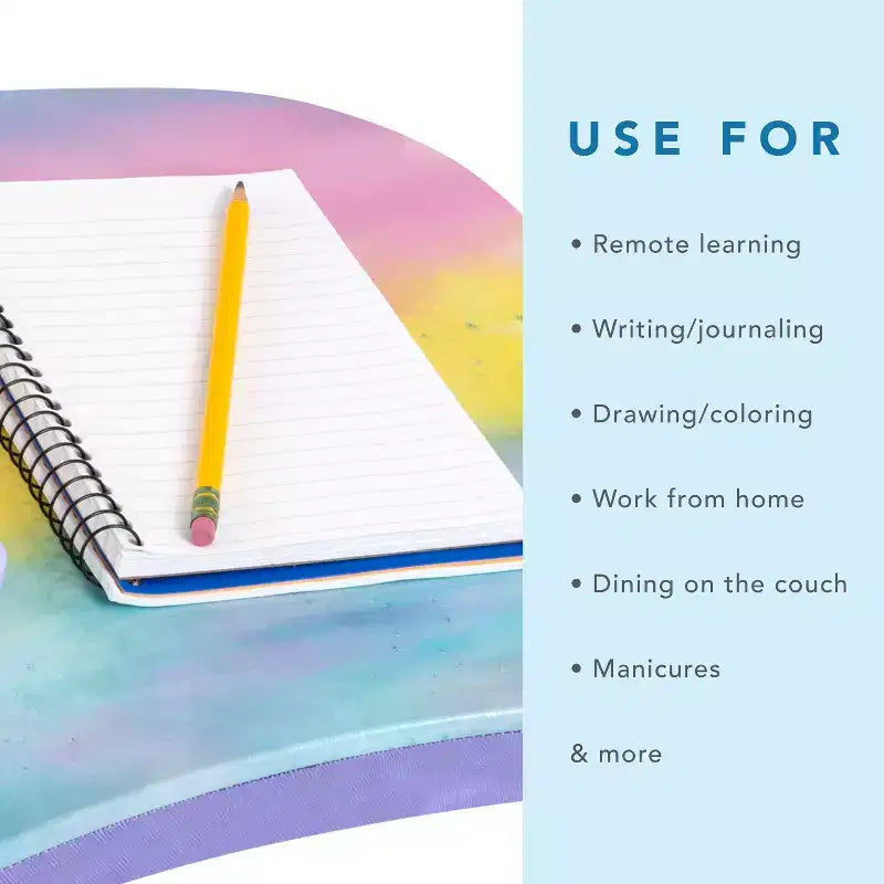 Lap Desk for Laptops up to 15.6", 17"W x 13.2"D Surface, Portable Cushioned Lap Tray