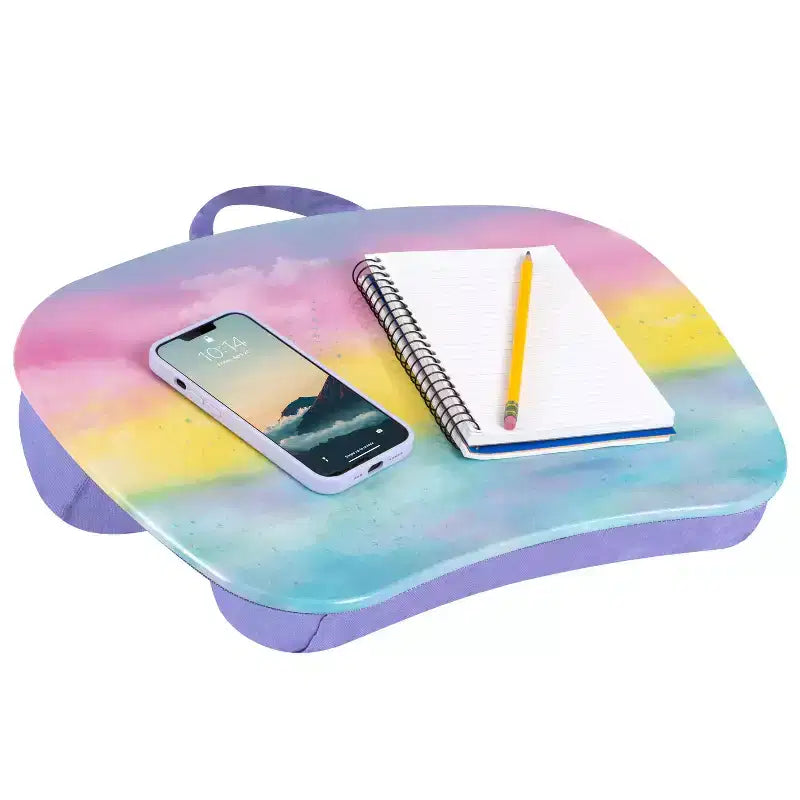 Lap Desk for Laptops up to 15.6", 17"W x 13.2"D Surface, Portable Cushioned Lap Tray
