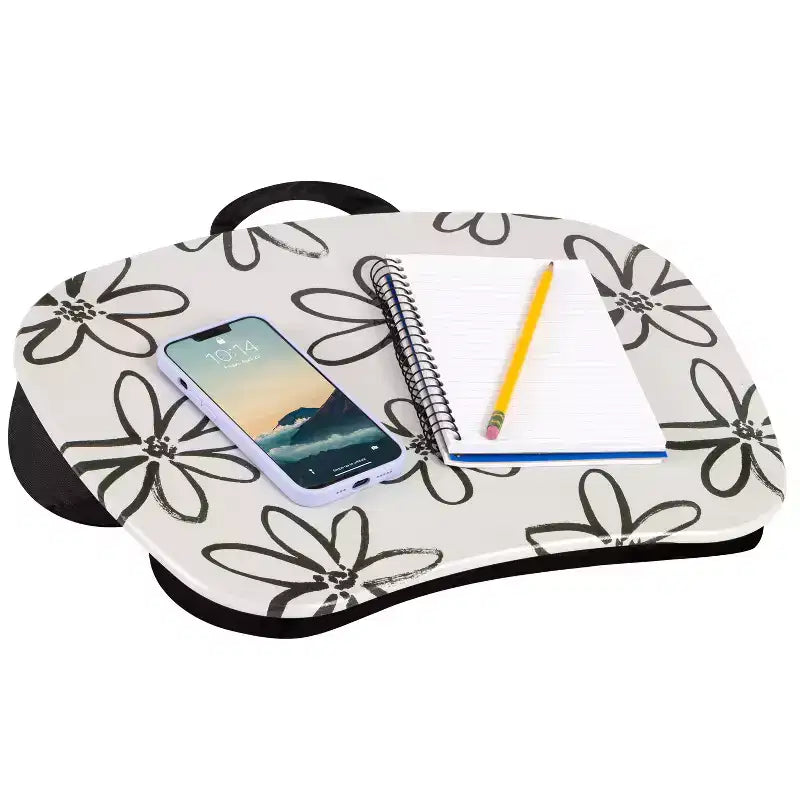 Lap Desk for Laptops up to 15.6", 17"W x 13.2"D Surface, Portable Cushioned Lap Tray