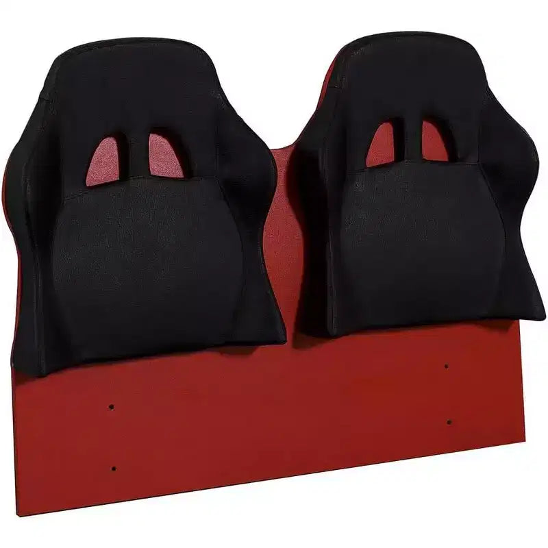 Twin Car Bed Frame for Kids, ABS Construction, No Headboard, Race Car Design