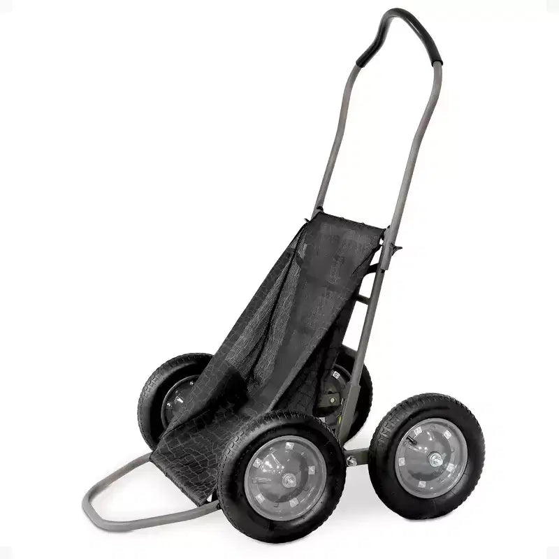 Multi-Use Folding Cart, 500 lb Capacity for Hauling Game, Bait, Hunting Gear, and Wood, Black