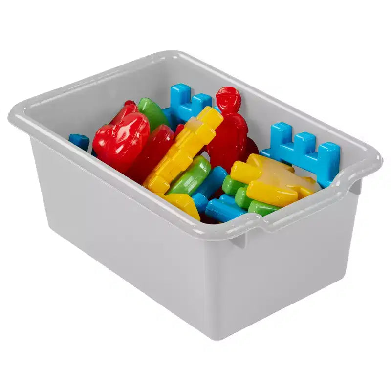 10-Cubby Tray Cabinet with 10 Scoop Front Storage Bins, 5x2, Kids Furniture